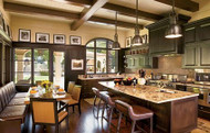 Faux Beams in Lance Armstrong's Kitchen Faux Beams in Lance Armstrong's Kitchen