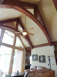 Stunning Living Room Trusses with Arched Woodland Beams Stunning Living Room Trusses with Arched Woodland Beams