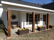 Front Porch Wood Beams With Timber Posts