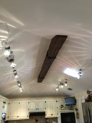 Simple Kitchen Design with a Ceiling Beam Simple Kitchen Design with a Ceiling Beam