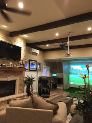 Luxurious Beamed Ceilings in a Living Room Luxurious Beamed Ceilings in a Living Room