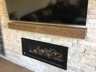 A Floating Fireplace Mantel Looks the Part