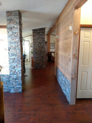 Update Wainscoting With Stacked Stone