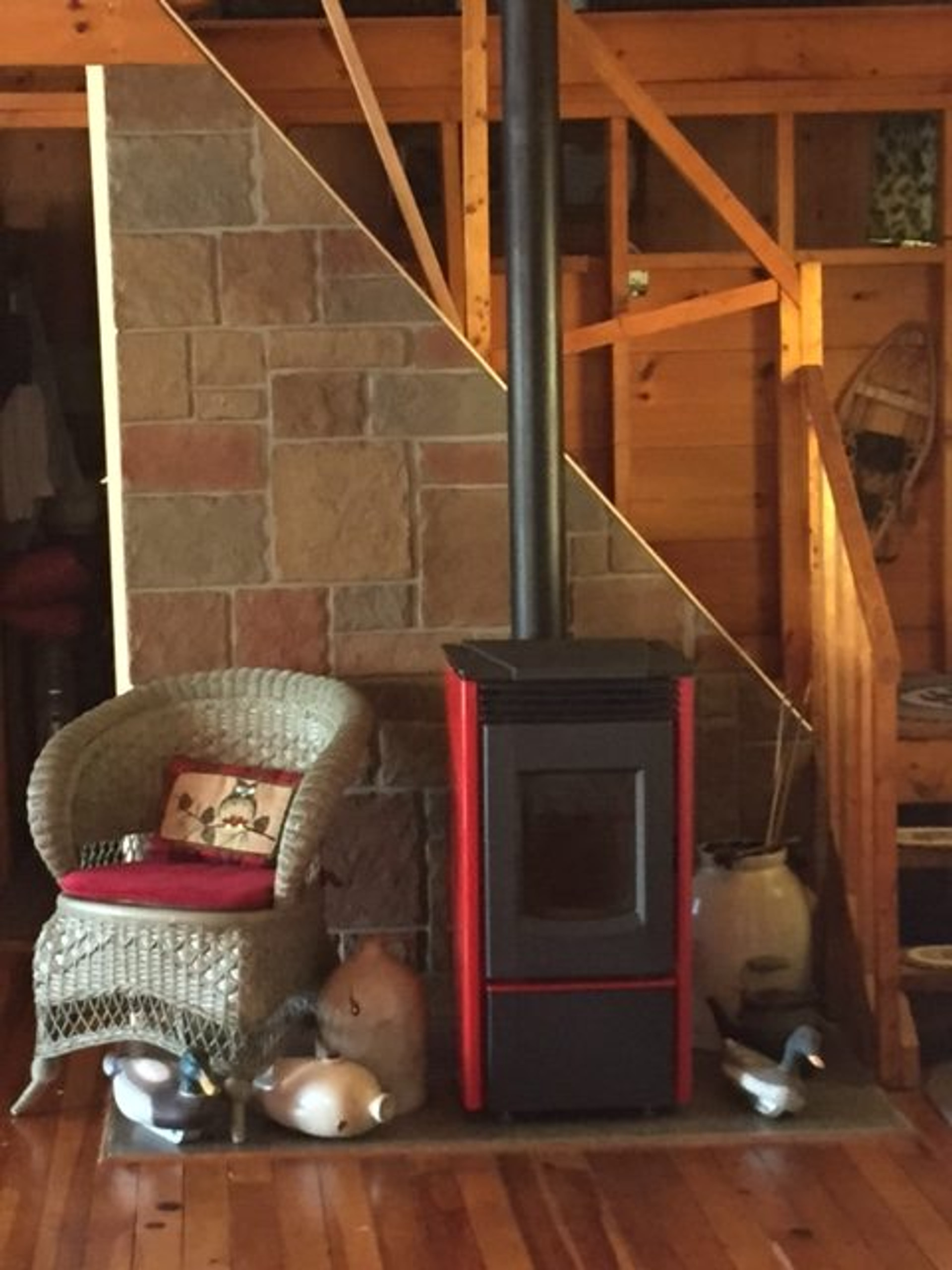 Staircase Turned Wood Stove Surround Barron Designs