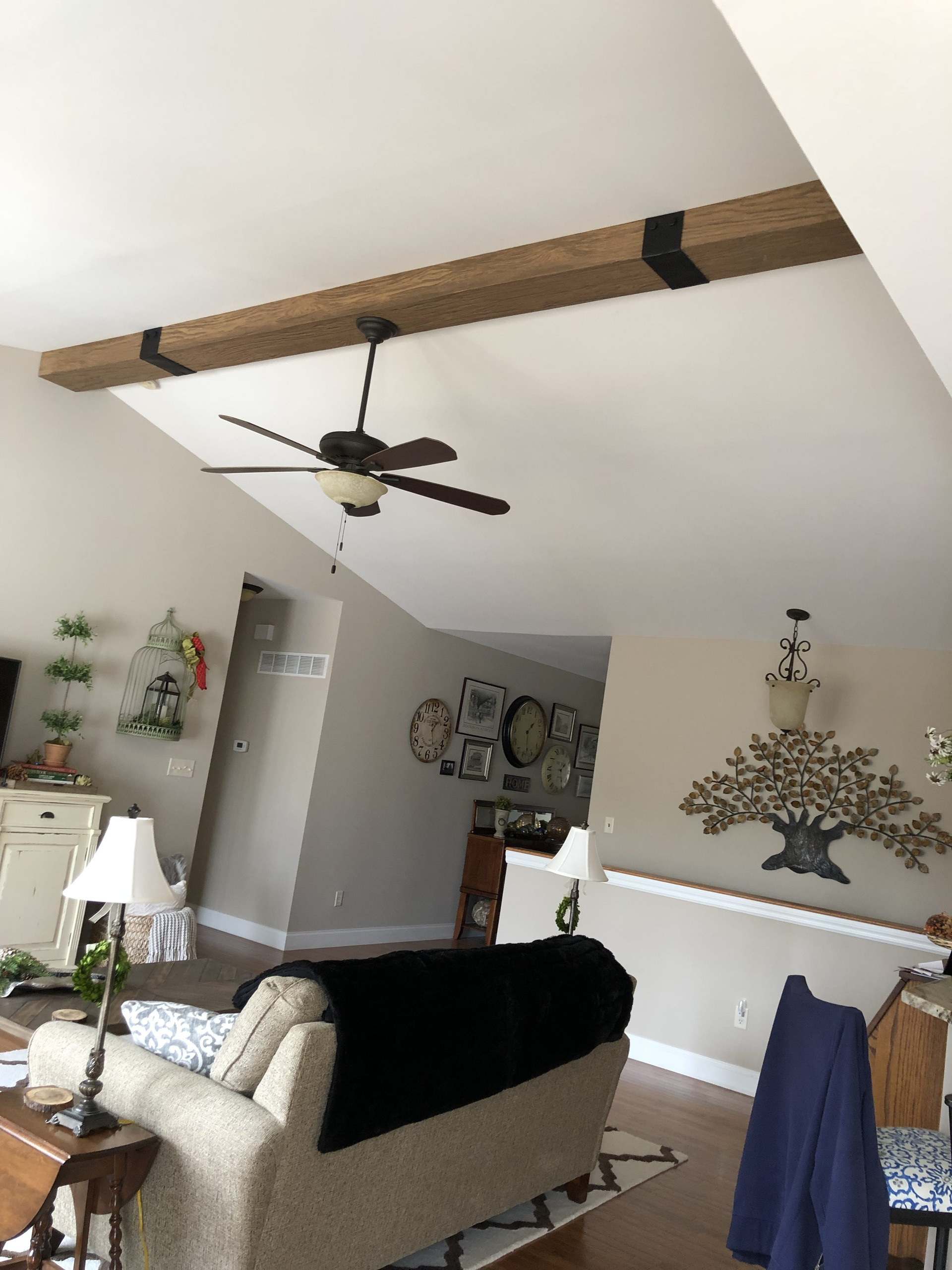 Installing a Ceiling Fan Through a Beam Barron Designs