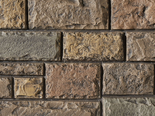 Closeup of Regal Chiseled Stone Panel