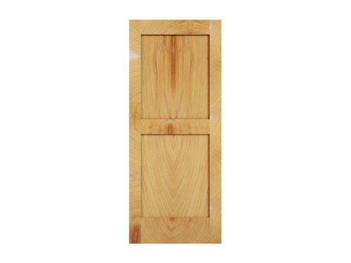 Shaker Double Panel Sliding Barn Door. note: these are natural materials and grain pattern will vary.