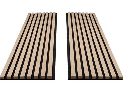 Pair of mdf natural wood slat wood wall panels Pair of mdf natural wood slat wood wall panels