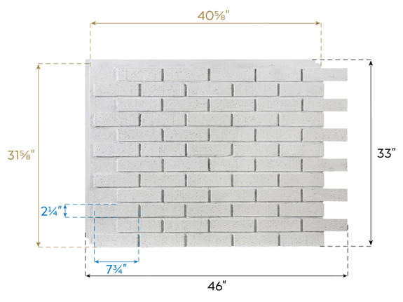 Dimensions of Contempo Brick Panel-thumb