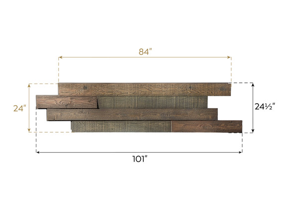 Dimensions of Reclaimed Beveled Shiplap Panel-thumb
