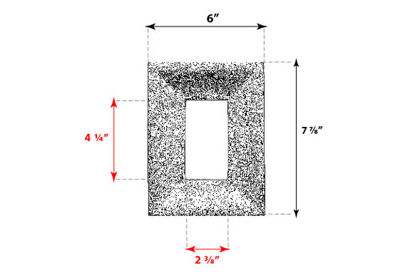 Dimensions of Universal Electrical Outlet Surround-thumb