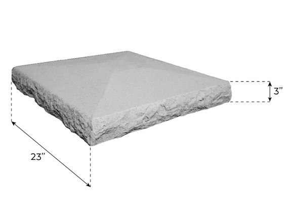 Dimensions of Ashford Ledgestone Column Flat Cap - Wide-thumb