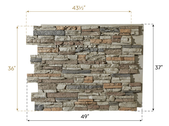 Dimensions of Colorado Dry Stack Panel - Tall-thumb