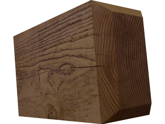 Coarse Sawn Faux Wood Corbel - 6x10x16 - Chamfered