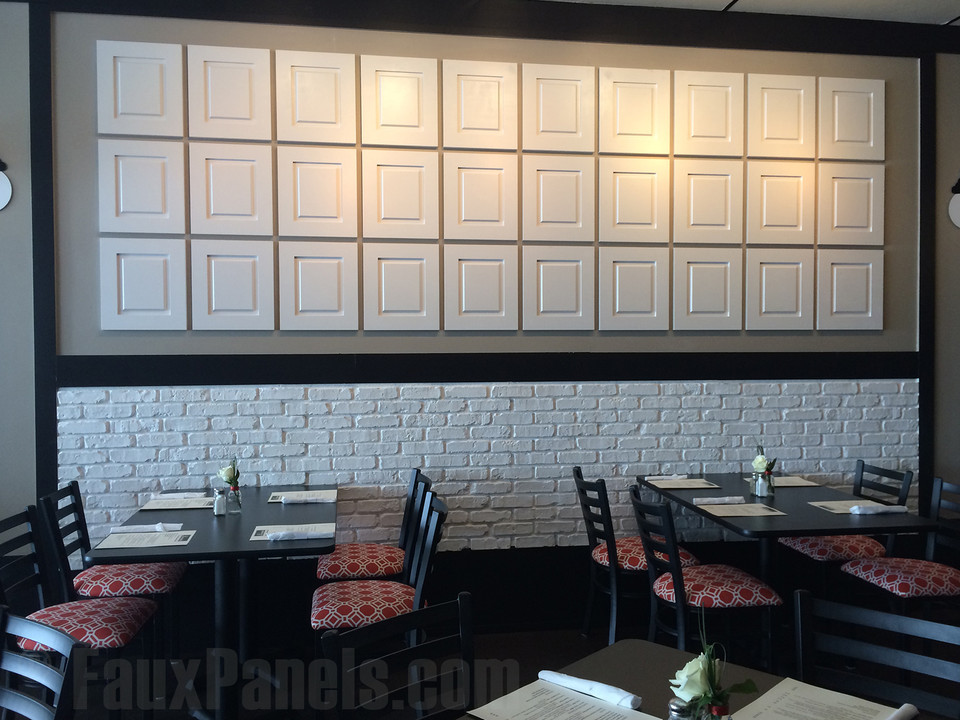 Restaurant Interior Design Enhanced Easily with Faux Panels Barron Designs