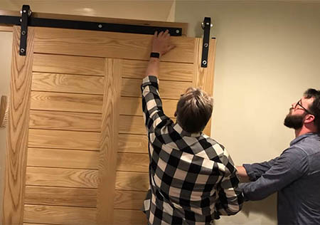 How To Install A Barn Door With A Support Header