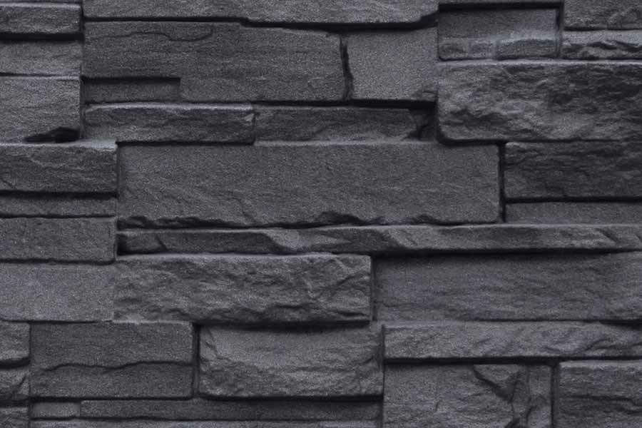 NovikStoneDS Dry Stack Faux Stone Siding Panels in Anthracite