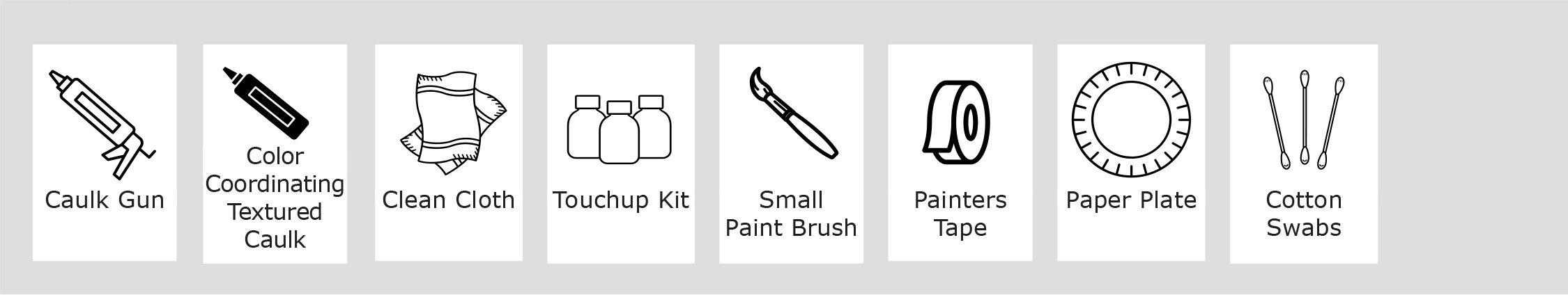 touch up materials
