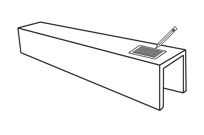 Template Vent Register Box