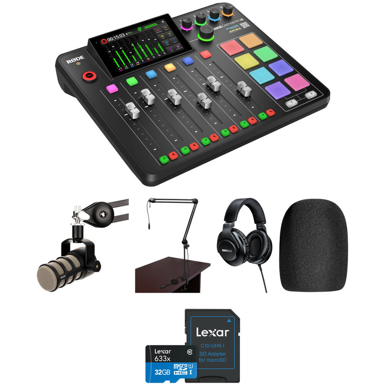  RODECaster Pro II Podcast Studio