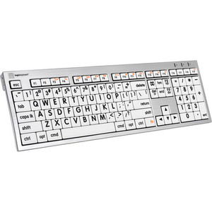 LogicKeyboard Large Print ALBA Mac Pro American English Keyboard (Black on White)