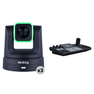 BirdDog 3 x X5 Ultra PTZ Cameras & KBD PTZ Controller Combo