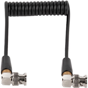 Wooden Camera Coiled BNC to BNC Cable with Right-Angle Connectors (10" to 22"")