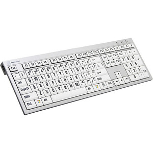 LogicKeyboard XLPrint PC Slim Line Keyboard with Large Print (Black on White)