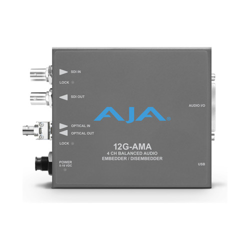 AJA 12G-AMA-T-ST Embedder/Disembedder, ST Fibre Transmitter