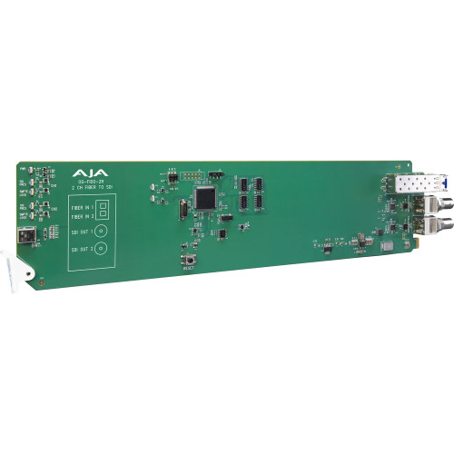 AJA 2-Channel Single-Mode LC Fiber to Dual 3G-SDI Receiver