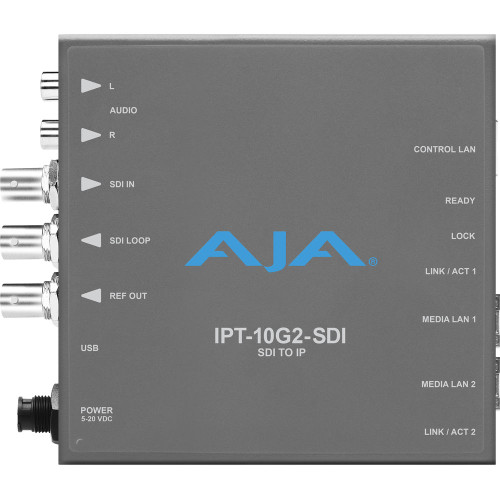 AJA IPT-10G2-SDI 3G-SDI to SMPTE ST 2110 IP Mini-Converter