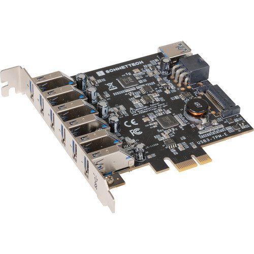 Sonnet Allegro Type A USB 3.2 5Gbps 7-port PCIe Card Sonnet Allegro Type A USB 3.2 5Gbps 7-port PCIe Card