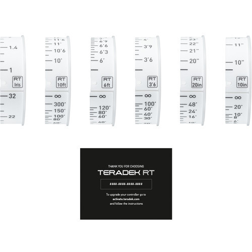 Teradek RT Lens Mapping for CTRL.1 with Pre-Marked Focus and Iris Rings (Feet)
