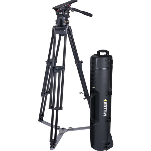 Miller CiNX 5 HDC 100mm 1-Stage Alloy Tripod System with Ground Spreader, Pan Handle & Smartcase