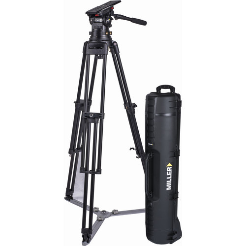 Miller CiNX 5 HDC 150mm 1-Stage Alloy Tripod System with Ground Spreader, Pan Handle & Smartcase