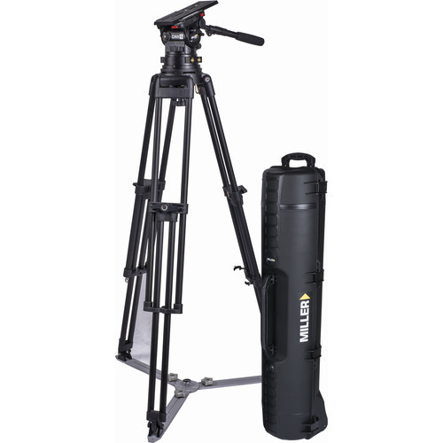 Miller CiNX 5 HDC 150mm 1-Stage Alloy Tripod System with Ground Spreader, Pan Handle & Smartcase Miller CiNX 5 HDC 150mm 1-Stage Alloy Tripod System with Ground Spreader, Pan Handle & Smartcase