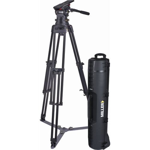 Miller CiNX 7 HDC 150mm 1-Stage Alloy Tripod System with Ground Spreader, Pan Handle & Smartcase