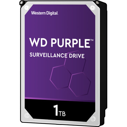 Western Digital 1TB Purple 5400 rpm SATA III 3.5" Internal Surveillance Hard Drive (OEM)