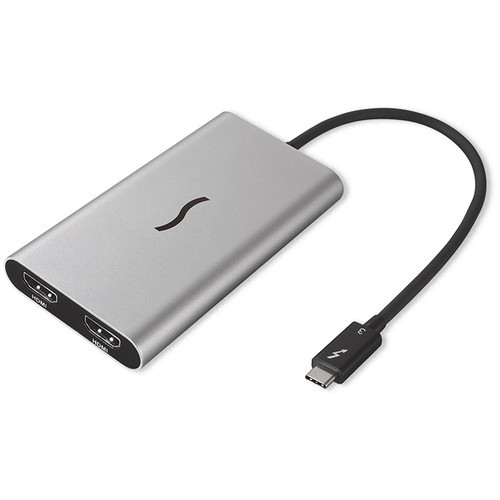 Sonnet Thunderbolt 3 Male to Dual HDMI 2.0 Female Adapter