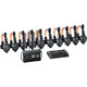 Hollyland Solidcom C1 Pro Roaming Hub 10S Full-Duplex Wireless Intercom System with 10 Single-Ear Headsets