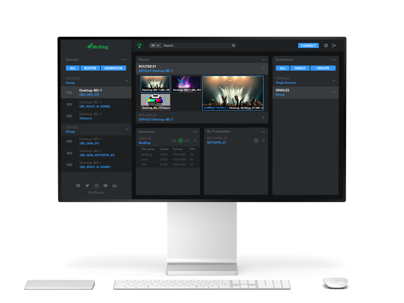 BirdDog CENTRAL management software