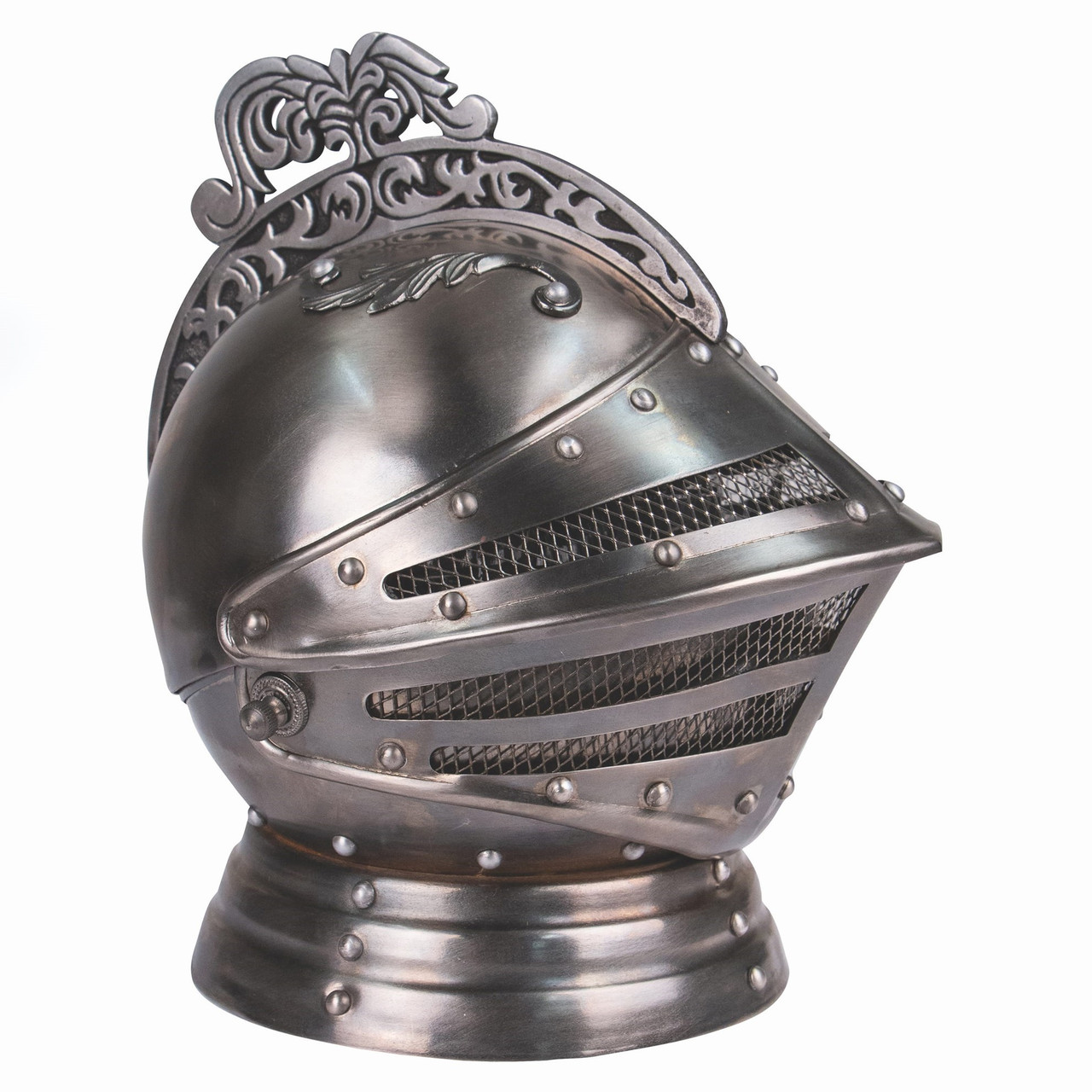 Knightly Helm Decanter Set side profile