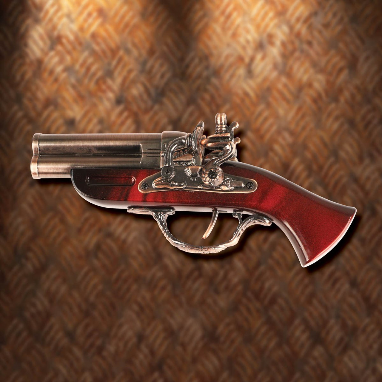 steampunk styled metal gun