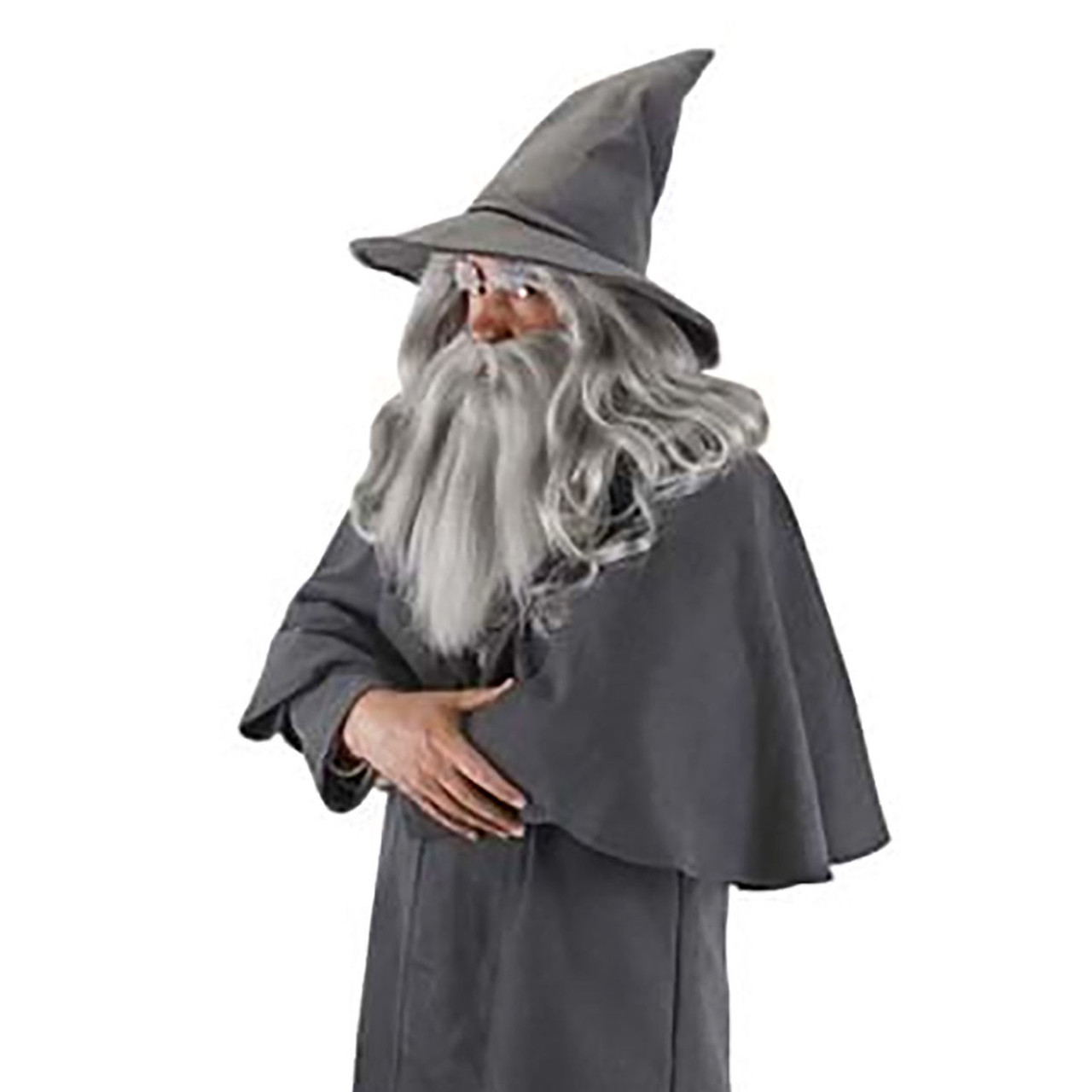 Gandalf the Grey Wizard Hat has a flexible point and large brim with a small hidden pocket inside and an adjustable strap