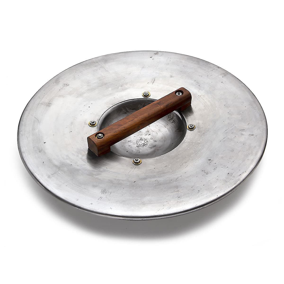 steel fist shield buckler used to deliver and deflect blows, can be hung from scabbard and used in rapier dueling