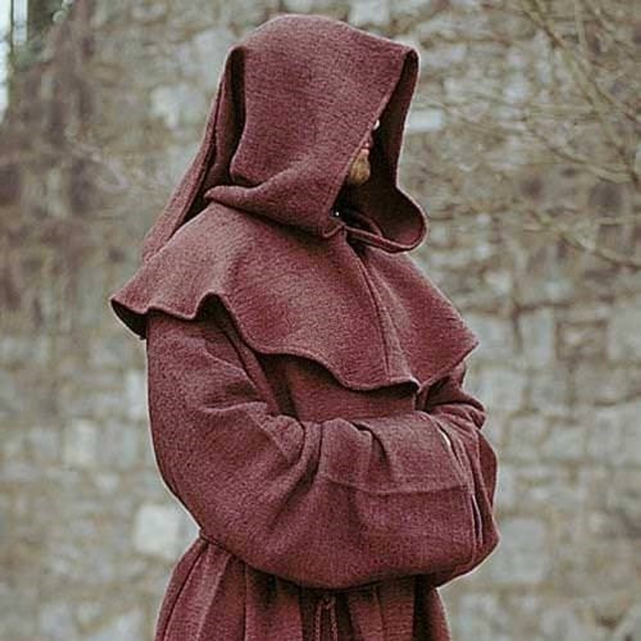 Medieval Monk's Robe and Hood - Brown