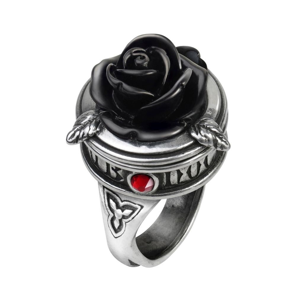 アクセサリー D.O.D poison flower ring Black Rose Poison Ring - Museum Replicas Ltd.