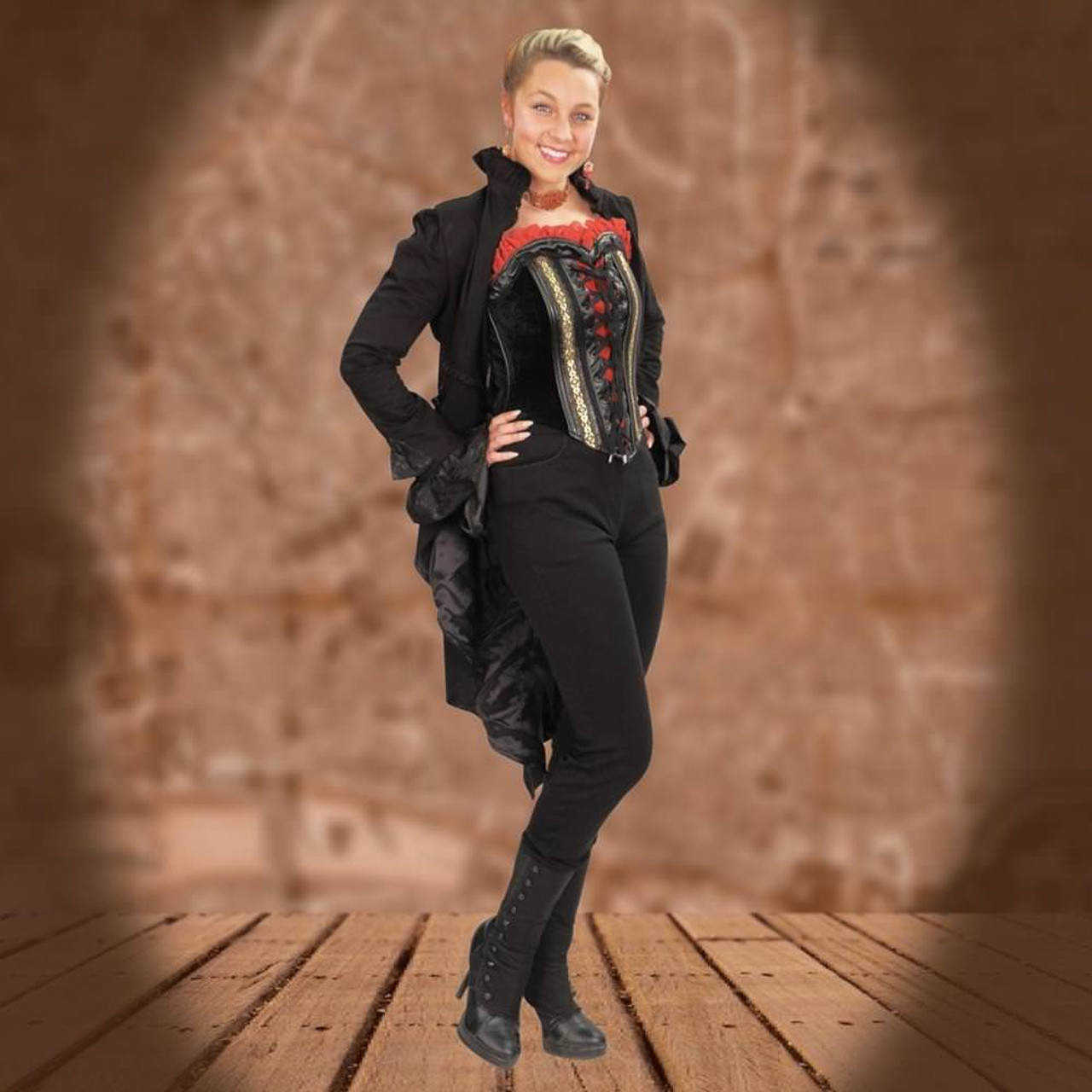 Black Stretch Pants w/ Ankle Stirrups - Museum Replicas