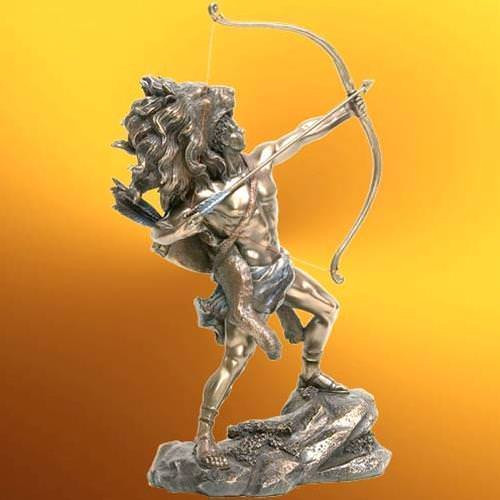 Mythical Greek Statue of Hercules and the Trials