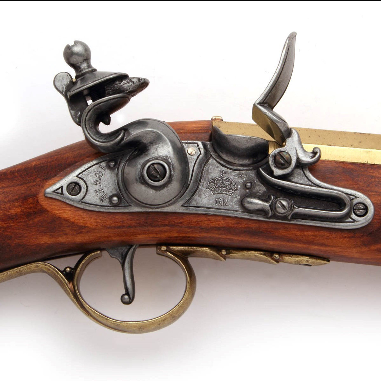 Replica Non-Firing Pirate Blunderbuss Boarding Gun with Brass Trim